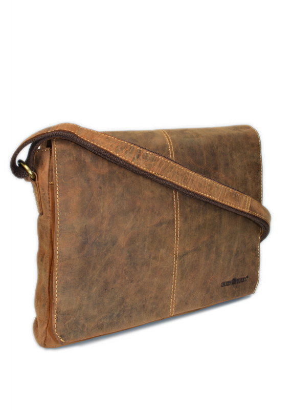 Vintage-Leder Umhängetasche, braun